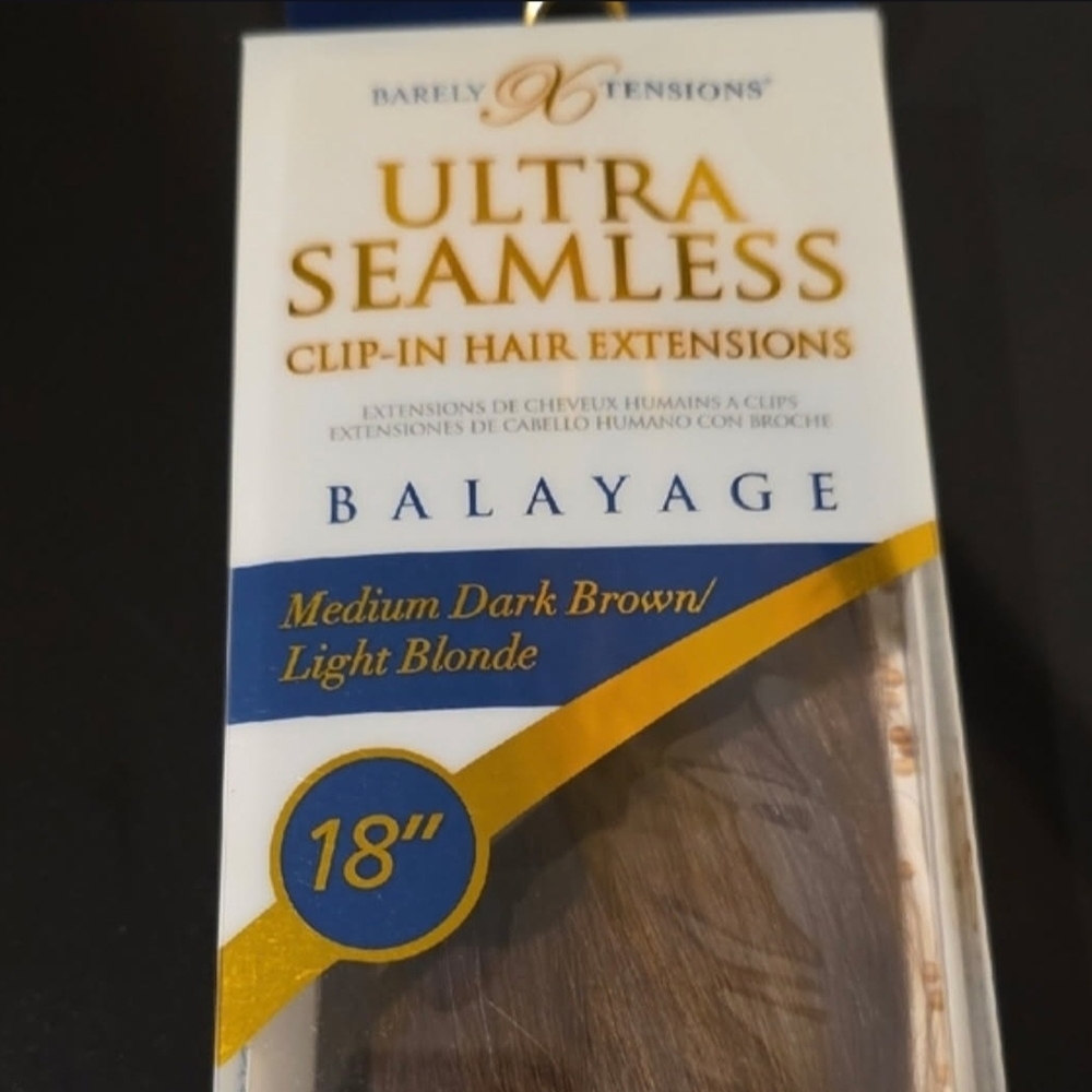Ultra Seamless Balayage Clip-In Hair Extensions - Medium Dark Brown/Light Blonde